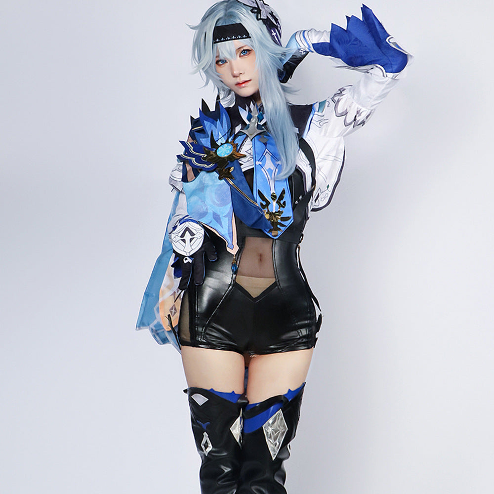 Eula Lawrence Cosplay Costume – Genshin Impact | Women's Spindrift Knight Set + Wig