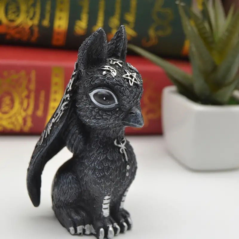 Halloween Witch Black Cat Resin Decoration Figurine Magical Mysterious Atmosphere Design Decorative Ornament