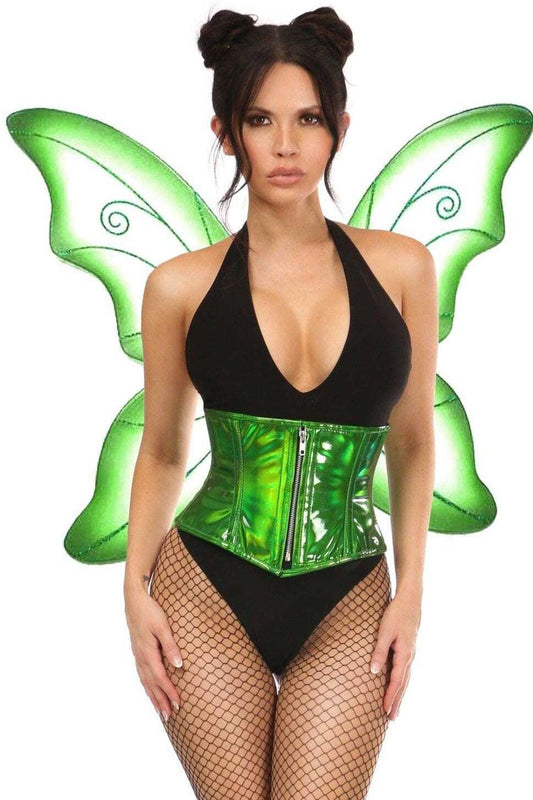 Women's Butterfly Fairy Wings & Skirt Costume Set – Green, Purple & Pink | S–XL
