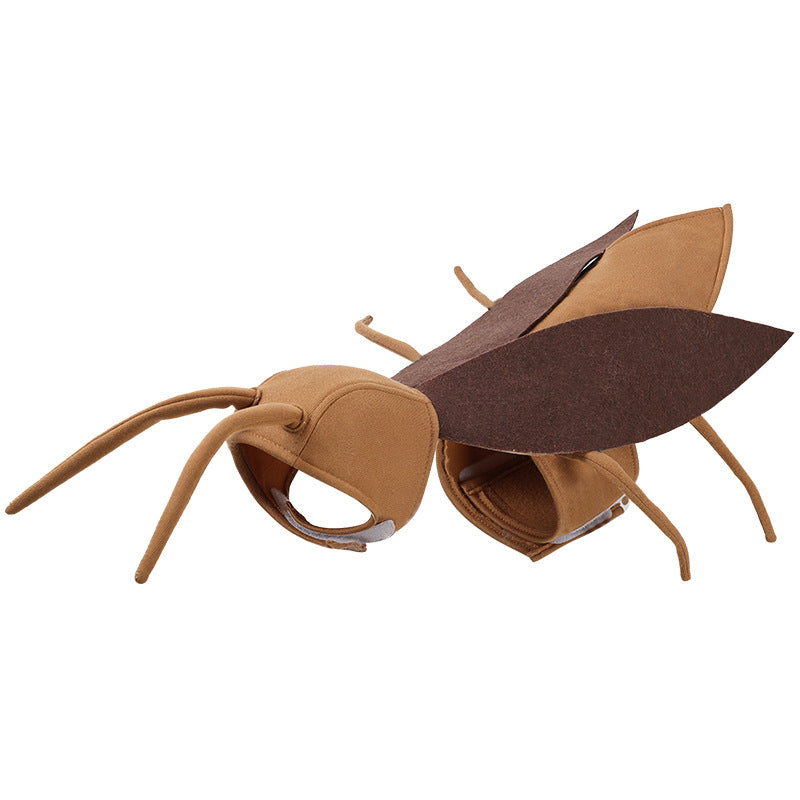 Cockroach Pet Halloween Costume – Funny Bug Transformation Outfit for Cats & Dogs | One Size