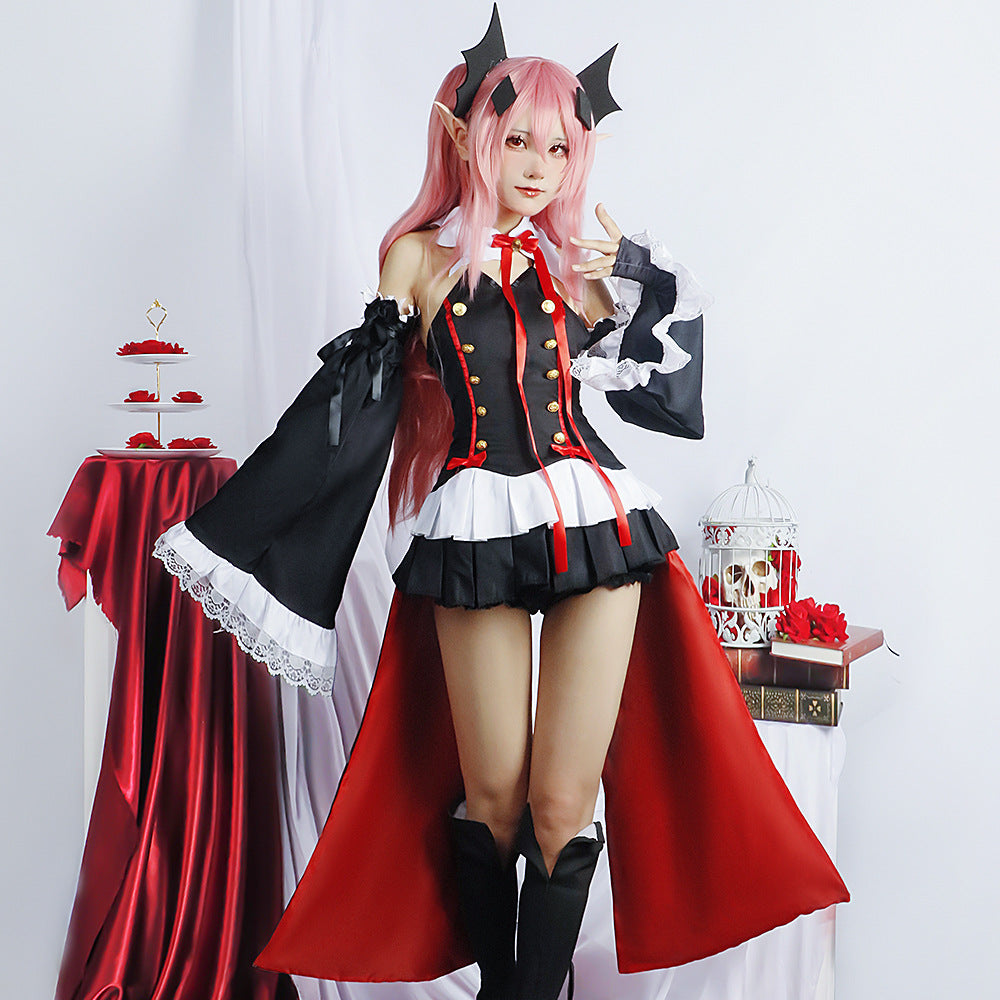 Kururu Cosplay Costume – Seraph of the End | Women's Full Set + Wig Option