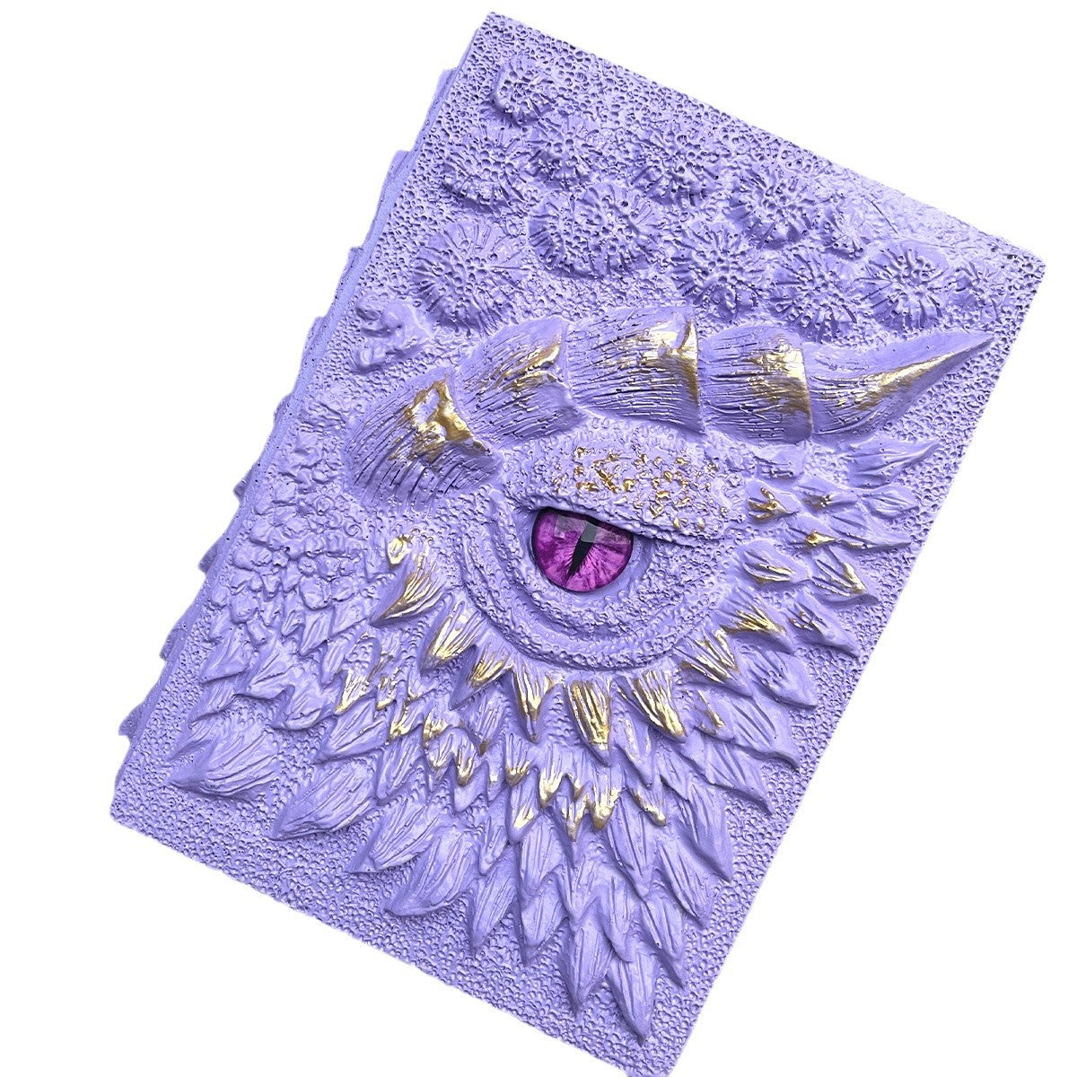 New Clear Cream-Colored Resin Animated Dragon Book with Demon's Eye for Independent Site