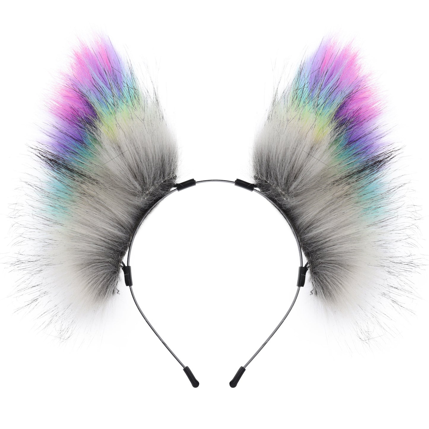 Handmade Colorful Plush Cat Ear Fox Headband Accessory Realistic Animal Ears Lolita Animal Ears Headband Summer Style