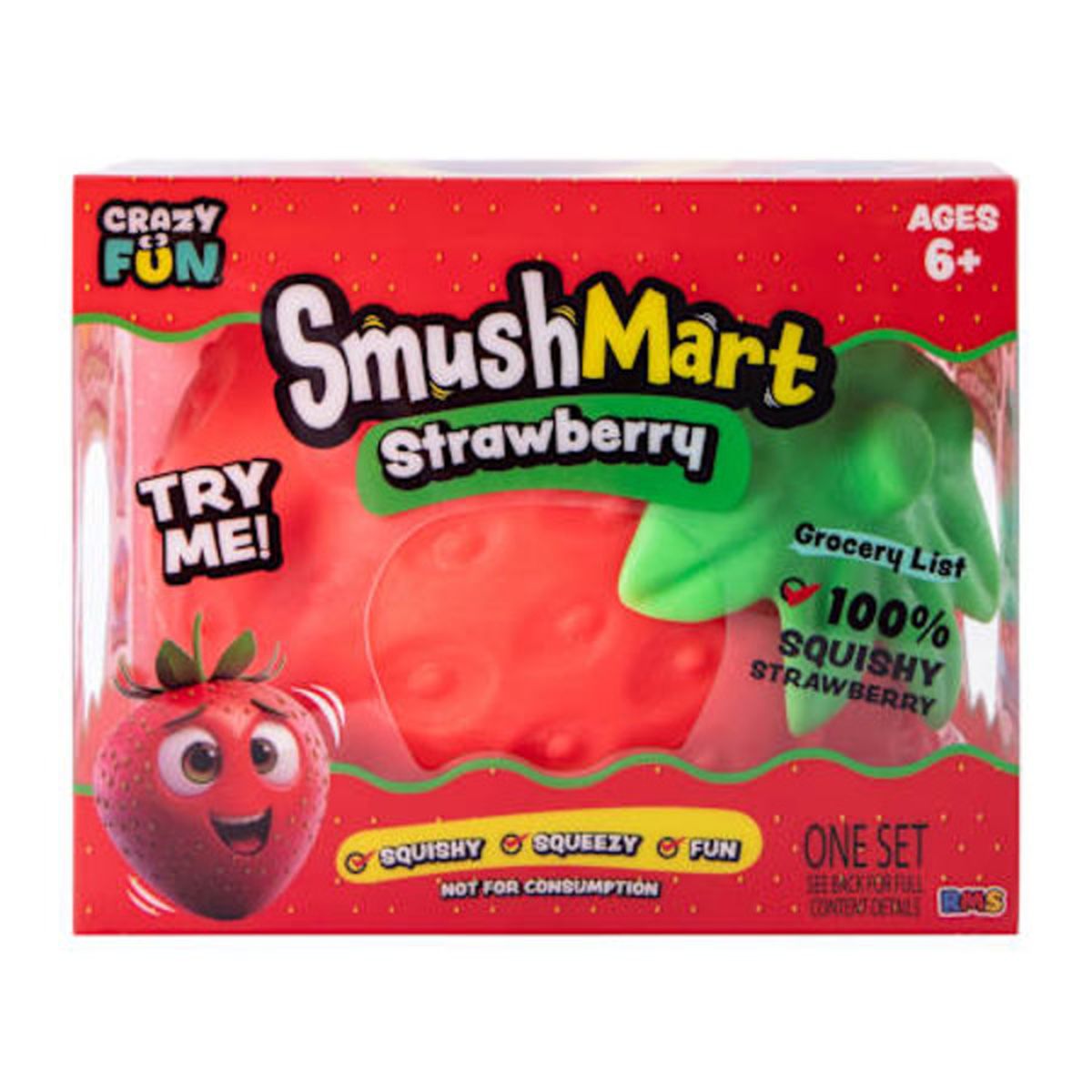 SmushMart Strawberry Jumbo Squishy