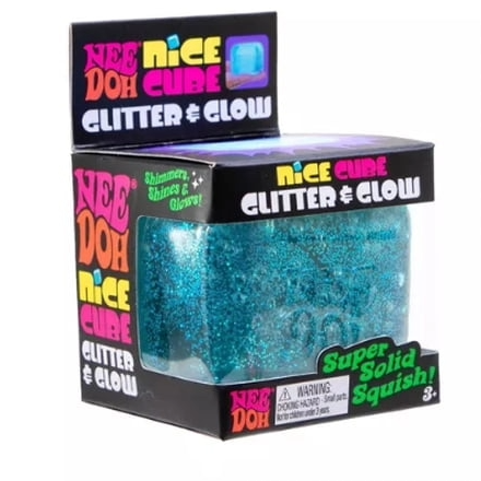 NeeDoh Nice Cube Glitter & Glow