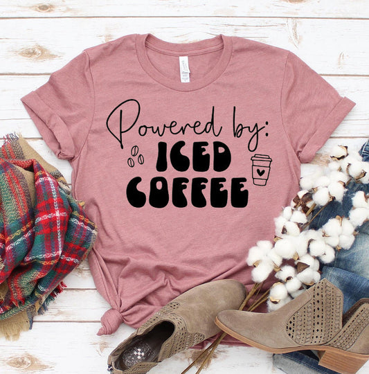 Powered By Iced Coffee T-shirt