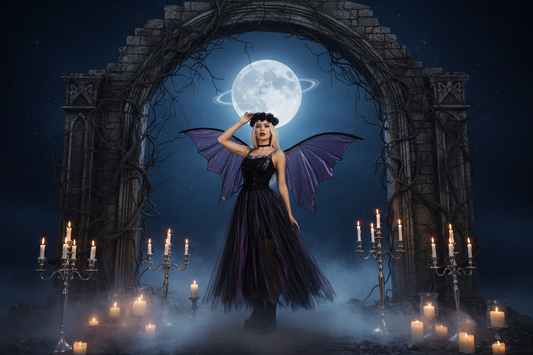 Ghost Bride Dark Angel Costume – Women's Halloween Dress