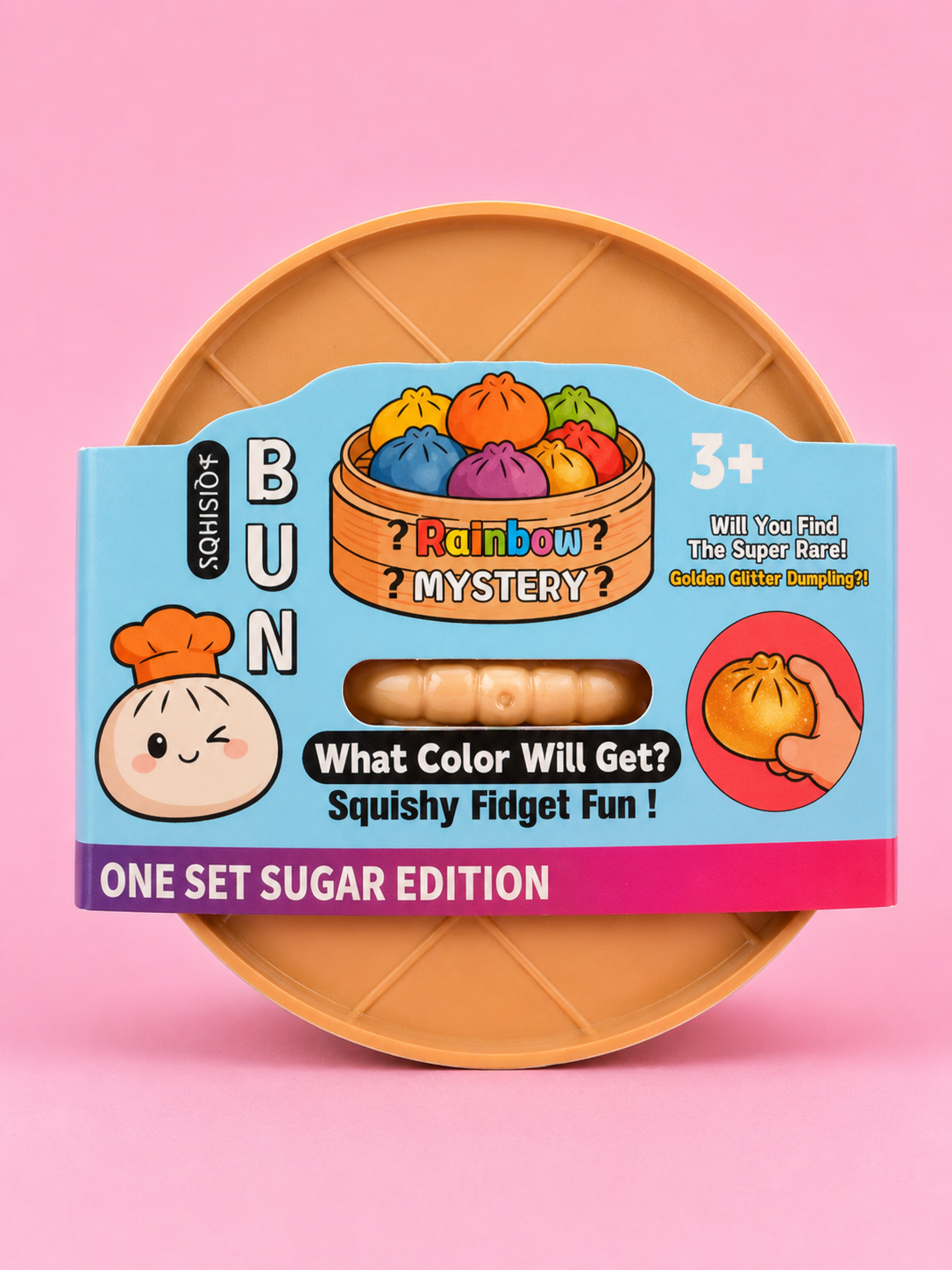 Squishy Bun Rainbow Mystery Dumpling – One Set Sugar Edition